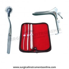 Hegar uterine dilator 3 pieces set,3-4, 7-8, 17-18, pinwheel, grave large